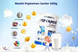 Sữa Peptamen Junior cao năng lượng cho bé dị ứng và kém hấp thu