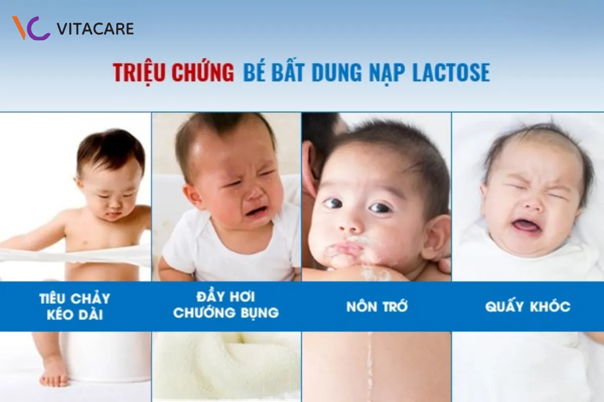 Triệu chứng trẻ không dung nạp lactose Triệu chứng trẻ không dung nạp lactose
