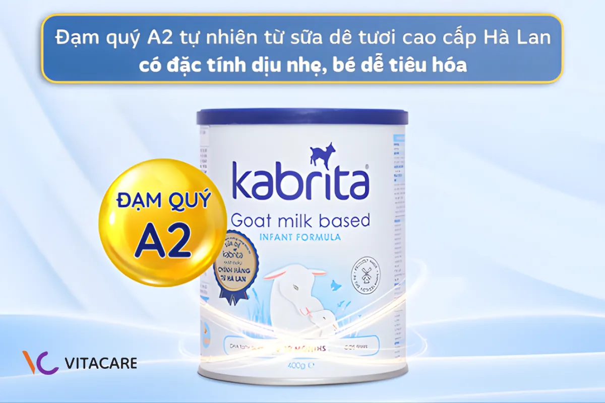 Sữa dê mát tự nhiên Kabrita số 1 giúp bụng dạ êm hơn Sữa dê mát tự nhiên Kabrita số 1 giúp bụng dạ êm hơn