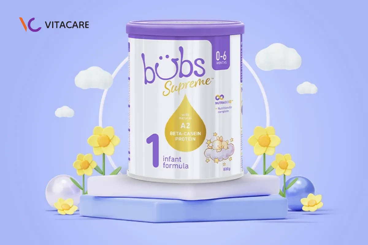 Sữa mát hữu cơ Bubs Supreme Úc số 1 thân thiện với đường ruột bé Sữa mát hữu cơ Bubs Supreme Úc số 1 thân thiện với đường ruột bé