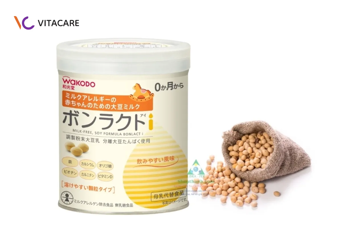 Wakodo Bonlact sử dụng đạm đậu nành tinh luyện thay thế hoàn toàn đạm sữa bò, giúp giảm nguy cơ dị ứng Wakodo Bonlact sử dụng đạm đậu nành tinh luyện thay thế hoàn toàn đạm sữa bò, giúp giảm nguy cơ dị ứng