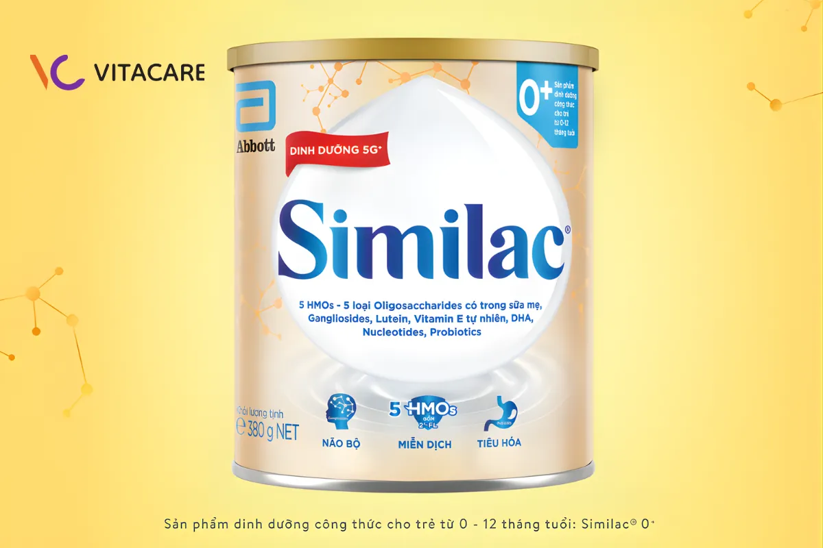 Sữa Similac 5G số 0+ cho bé 0 - 12 tháng tuổi Sữa Similac 5G số 0+ cho bé 0 - 12 tháng tuổi