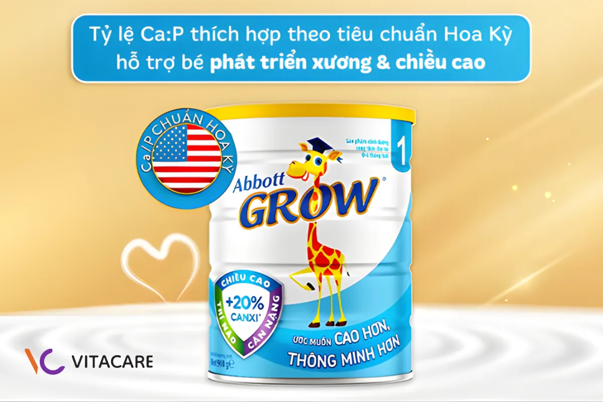 Sữa nhập khẩu Abbott Grow số 1 hỗ trợ phát triển toàn diện Sữa nhập khẩu Abbott Grow số 1 hỗ trợ phát triển toàn diện