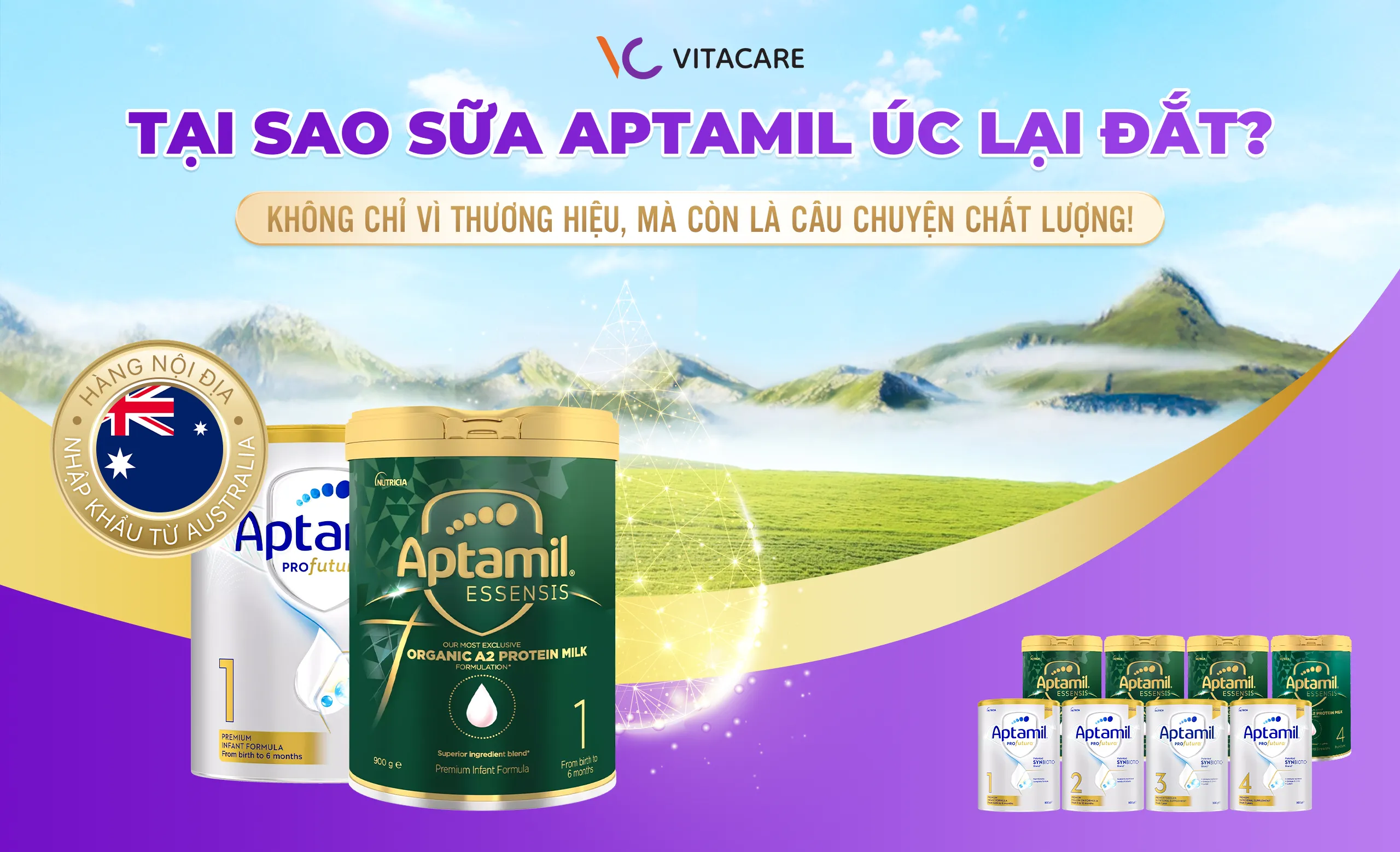 Tại sao sữa Aptamil Úc lại đắt