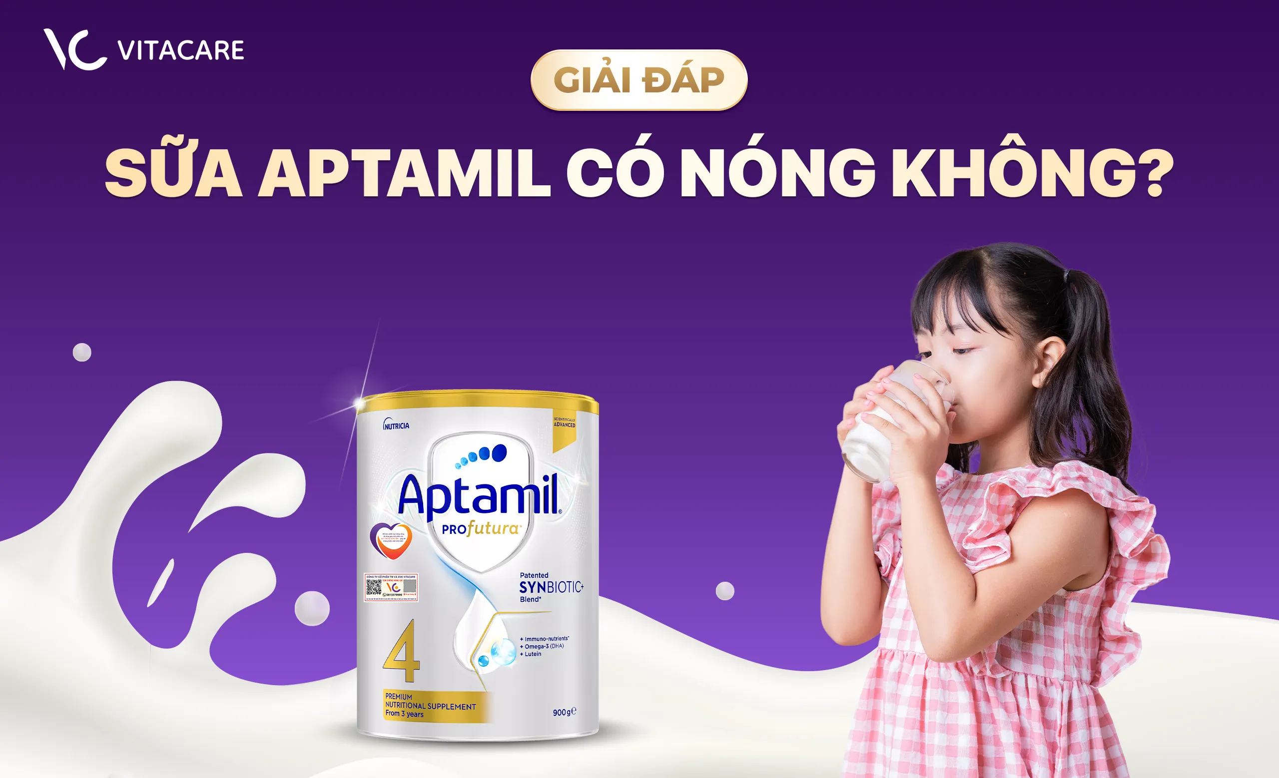 sữa aptamil có nóng không