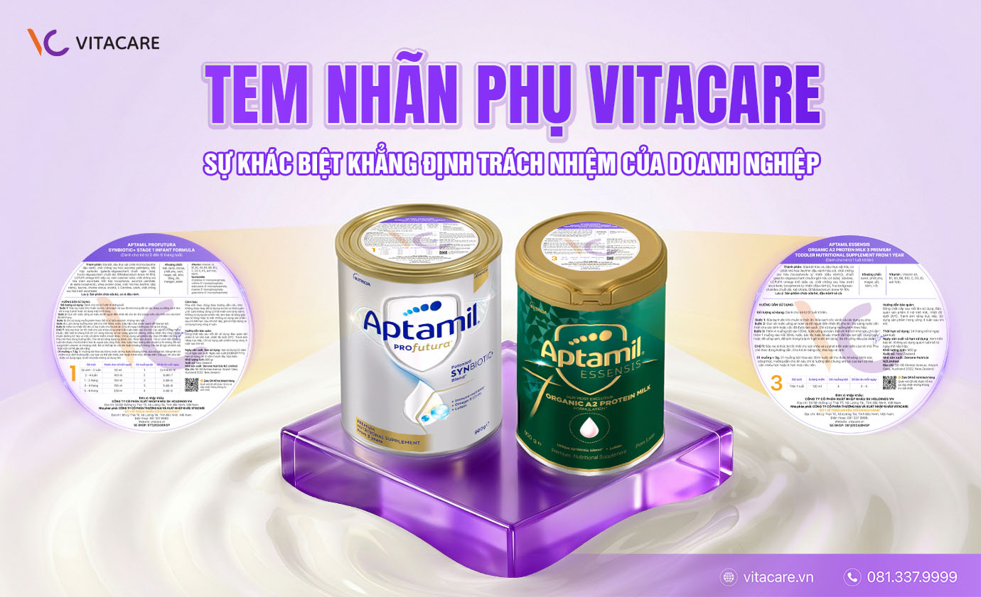 Tem nhãn phụ VItaCare