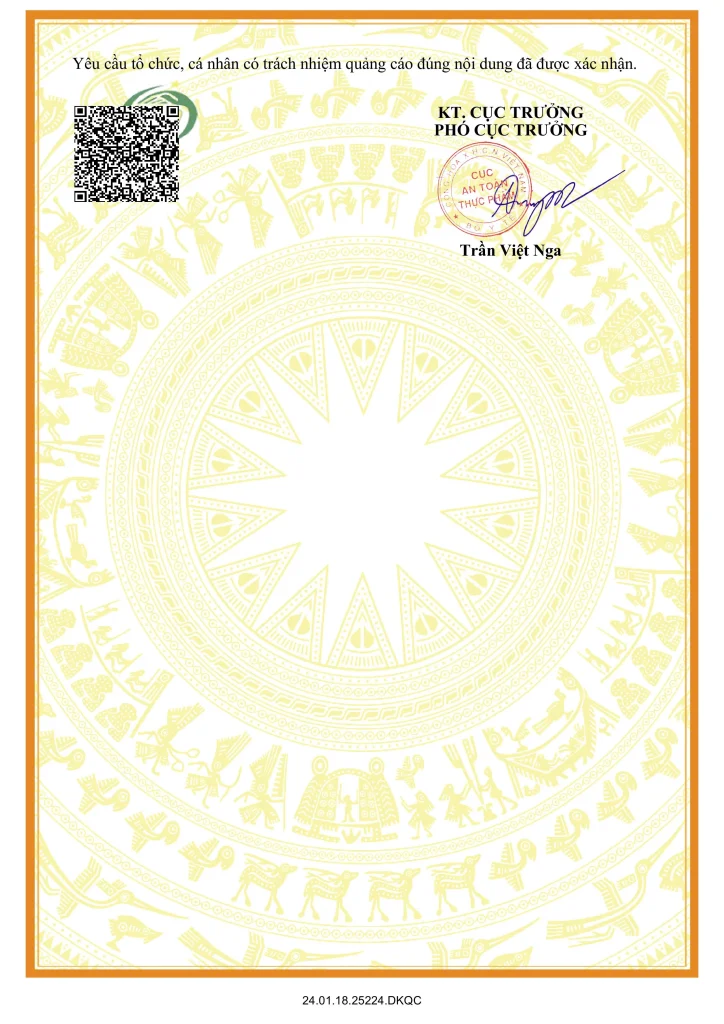 Giấp phép quảng cáo sản phẩm Oyster Plus Capsules Giấp phép quảng cáo sản phẩm Oyster Plus Capsules