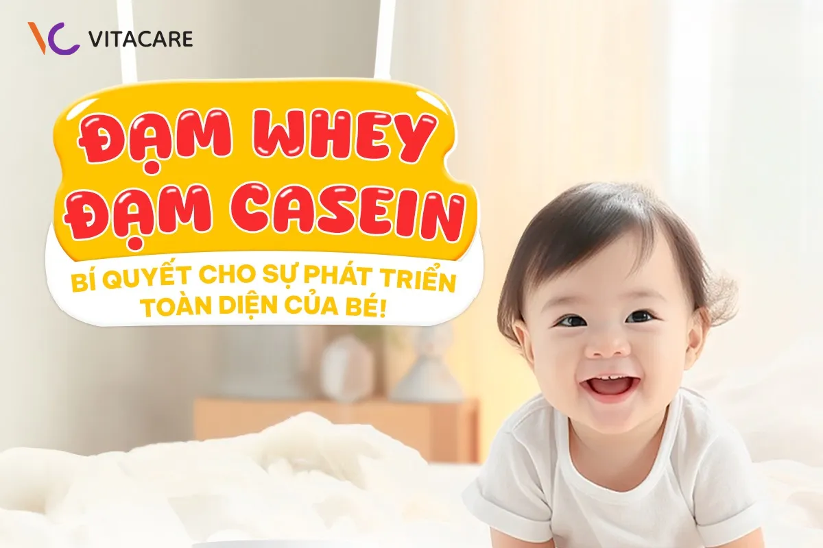Đạm Whey và Casein đều là protein chất lượng cao cho sự phát triển của trẻ