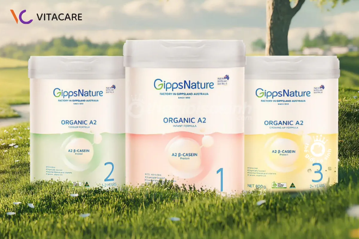 Sữa GippsNature Organic A2