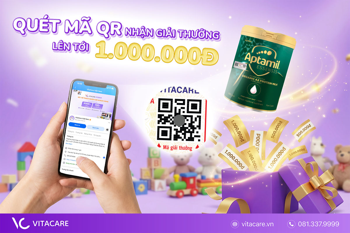 Quét mã QR nhận giải thưởng lên tới 1.000.000Đ