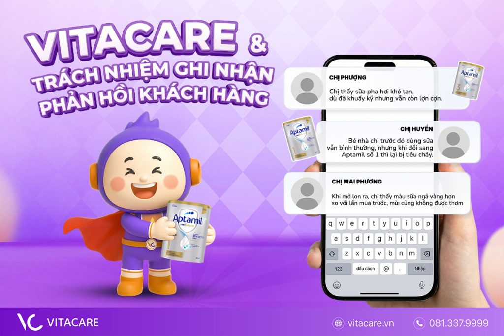VitaCare và trách nhiệm ghi nhận những phản hồi từ khách hàng