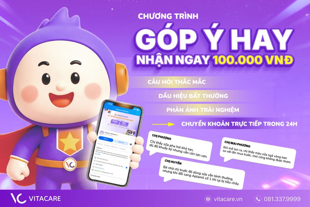 Góp ý hay nhận ngay 100K vào tài khoản trong vòng 24h