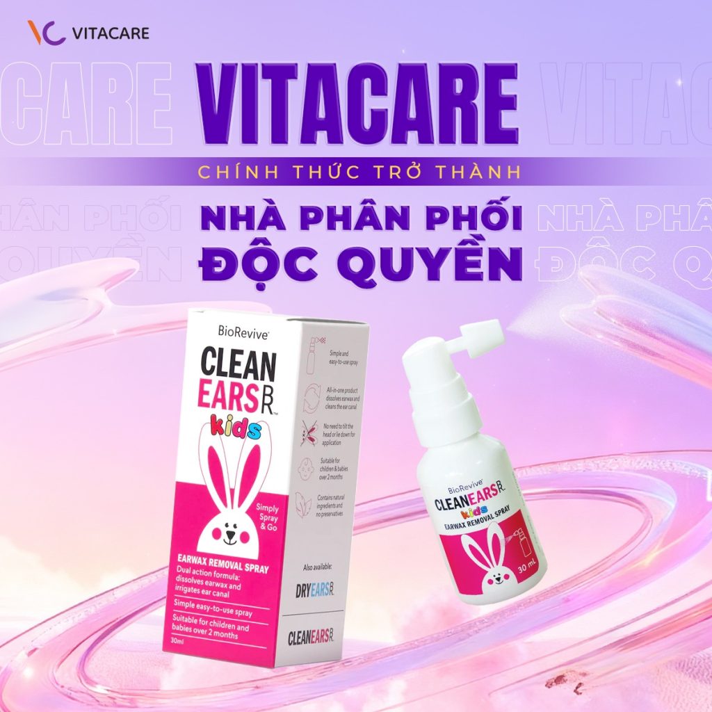 VitaCare là đơn vị phân phối độc quyền Clean Ears Kids