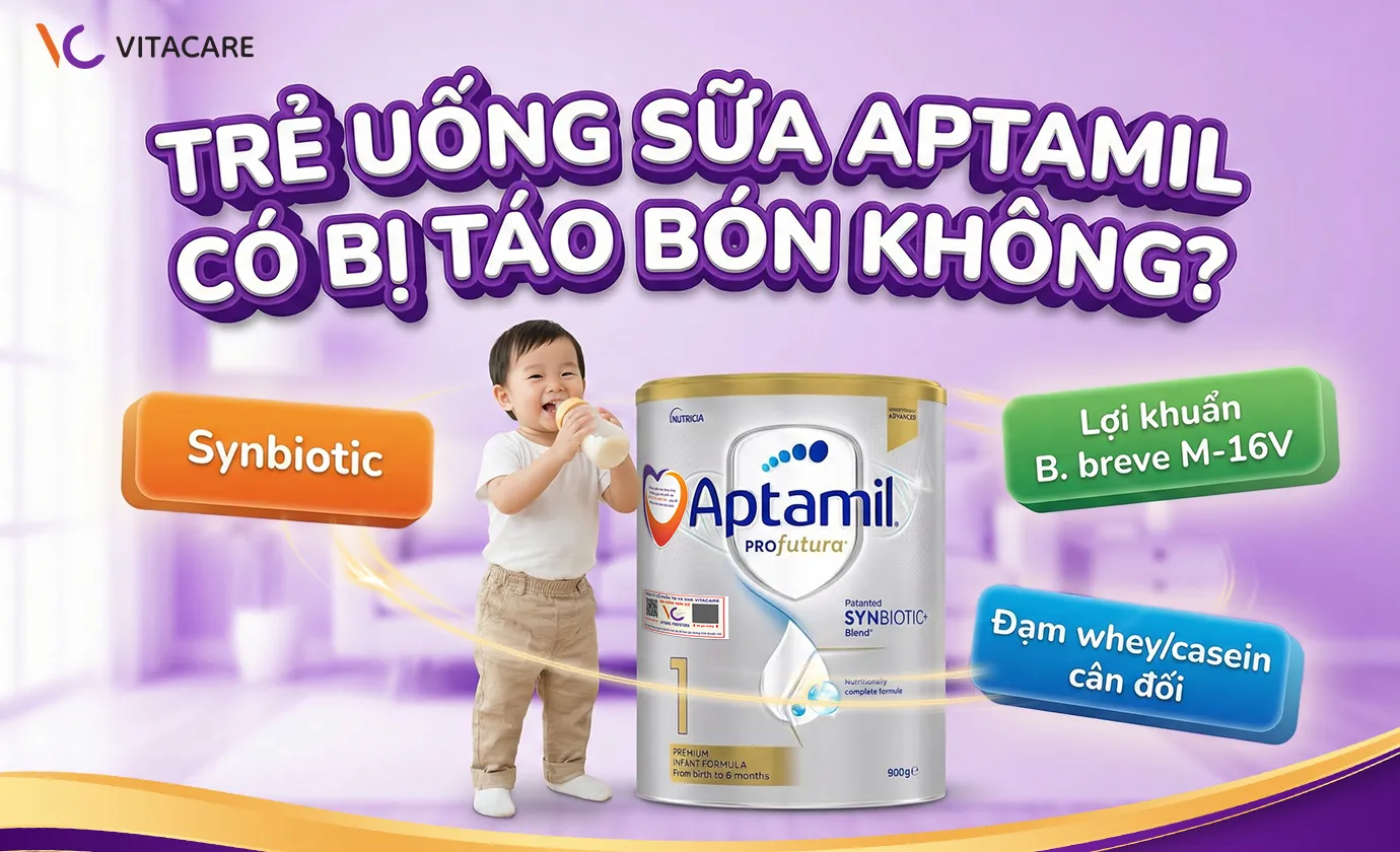 Sữa aptamil có bị táo bón không