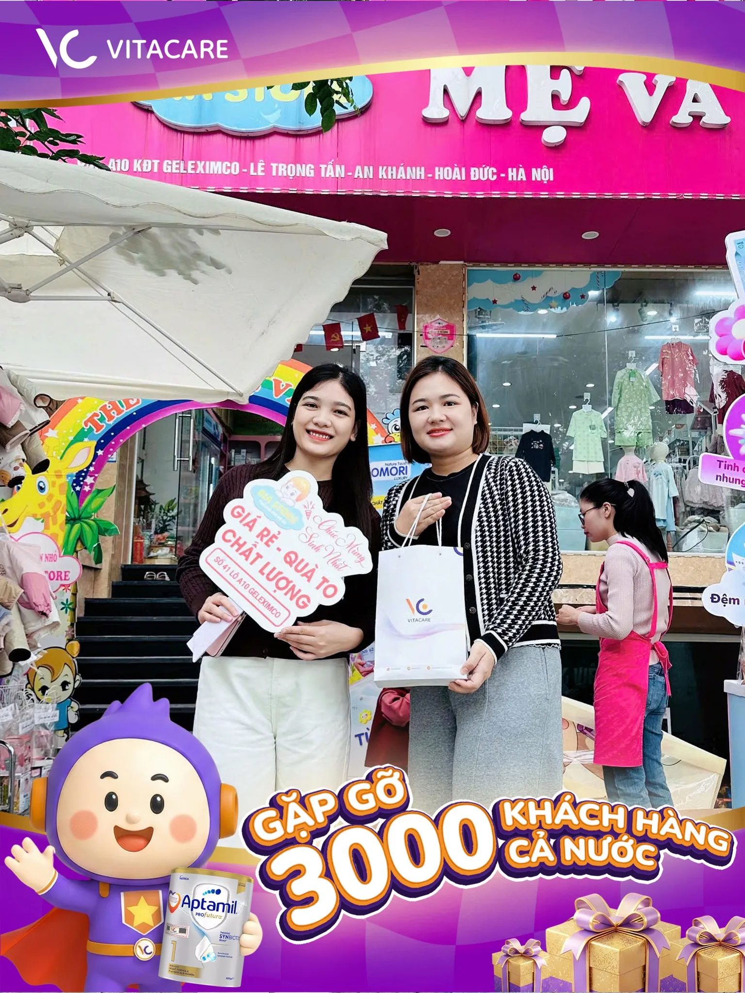 VitaCare gặp gỡ và tặng quà Bia Store