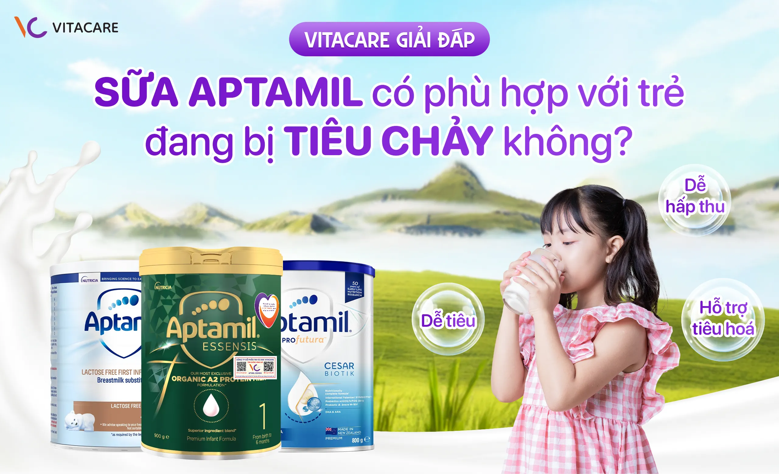 Sữa aptamil có phù hợp cho trẻ tiêu chảy không