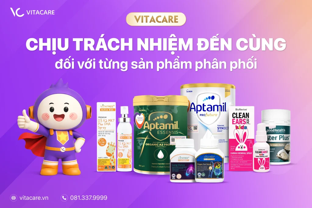 VitaCare chịu trách nhiệm đến cùng với từng sản phẩm phân phối