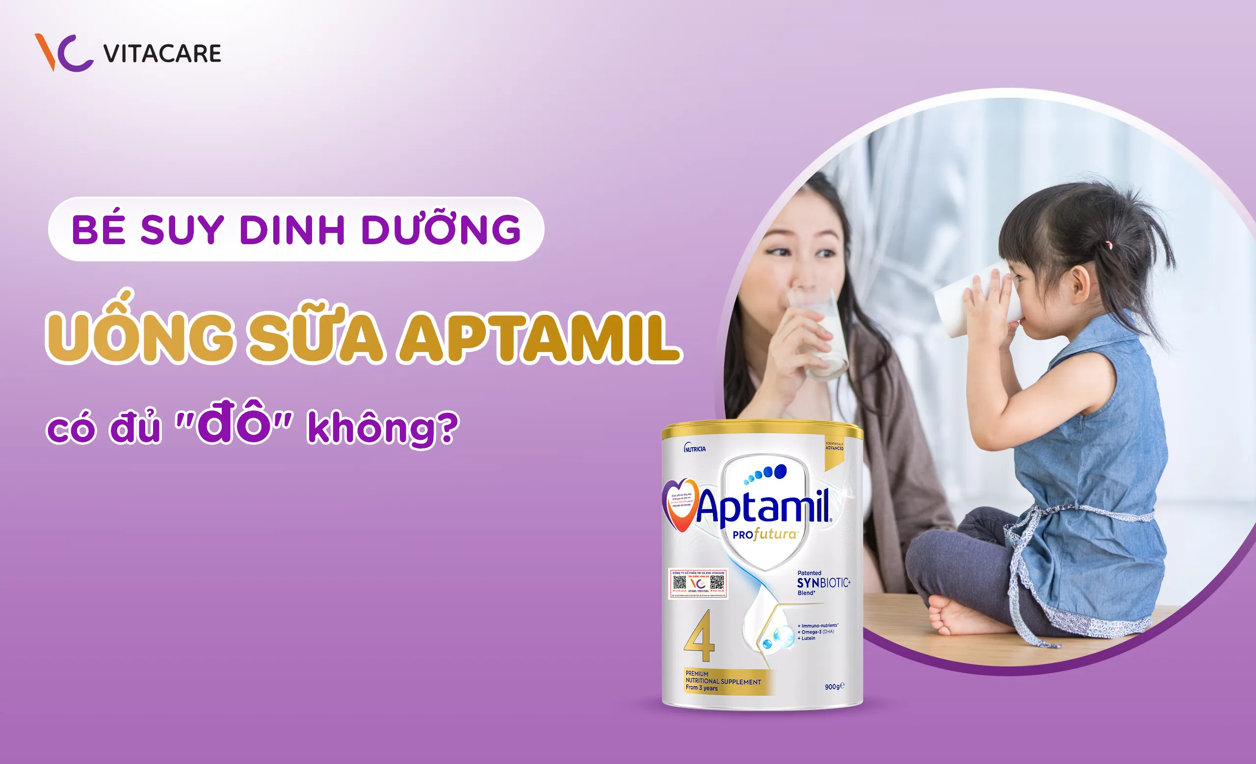 Bé suy dinh dưỡng có nên uống sữa Aptamil