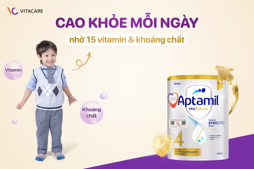 Cao khỏe mỗi ngày nhờ 15 vitamin & khoáng chất