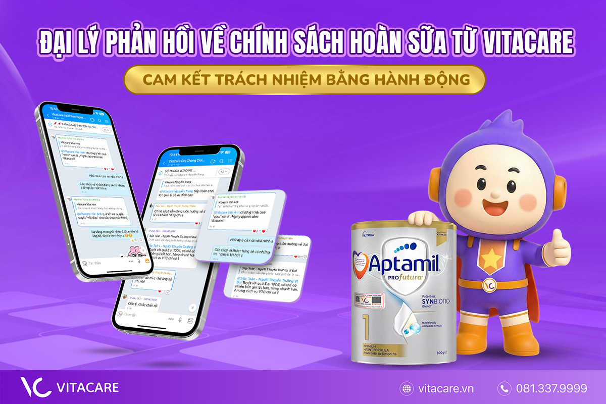 Phản hồi tích cực từ đại lý với chính sách hoàn sữa từ VitaCare