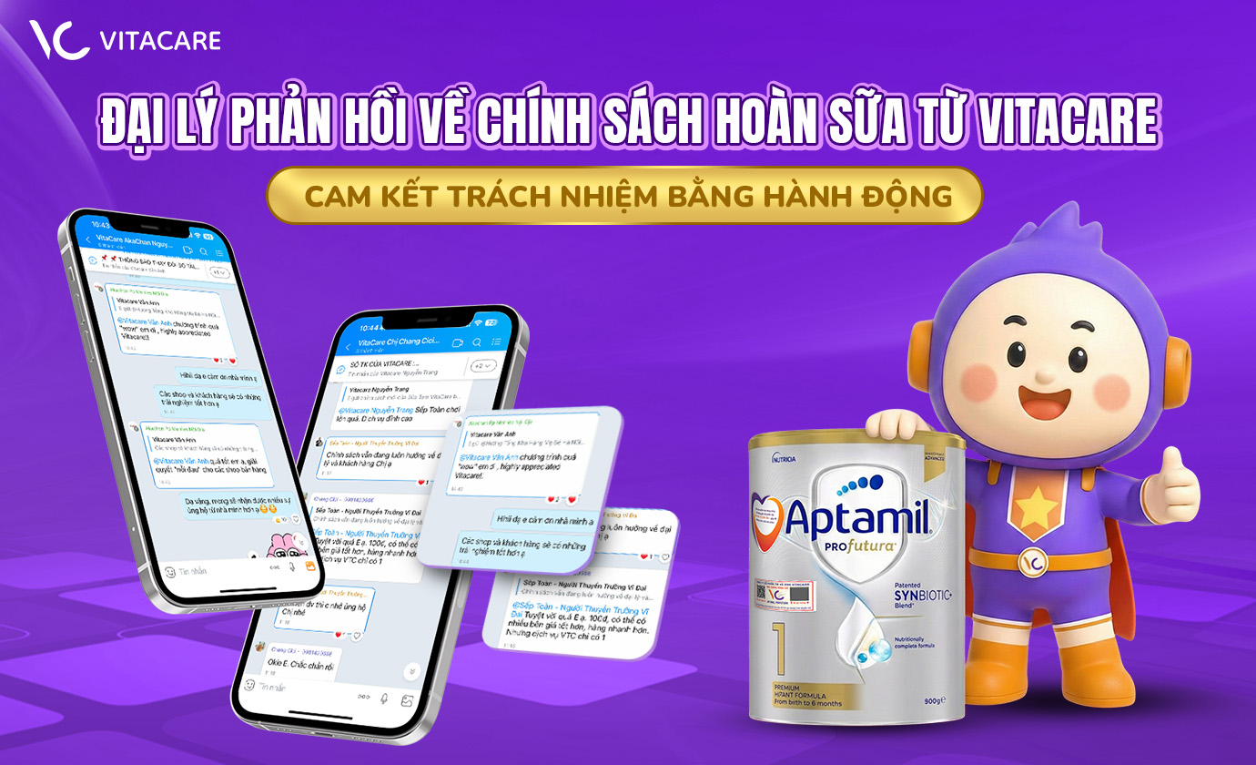 Phản hồi tích cực từ đại lý với chính sách hoàn sữa từ VitaCare