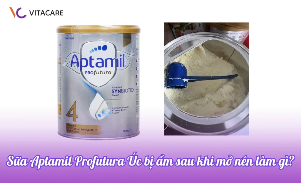 Sữa Aptamil Profutura Úc bị ẩm sau khi mở nên làm gì?