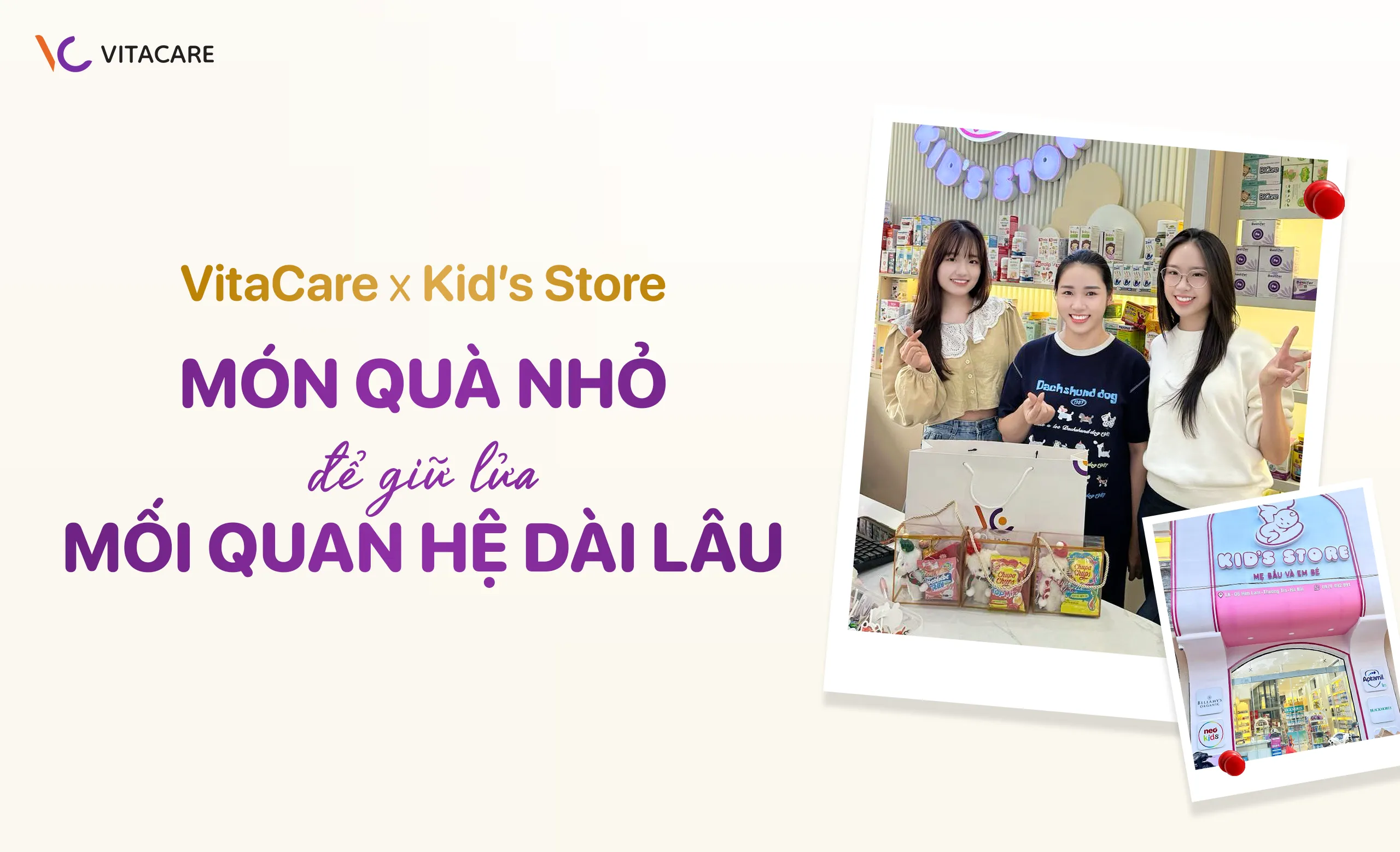 VITACARE tặng quà Kid's Store mẹ bầu và em bé