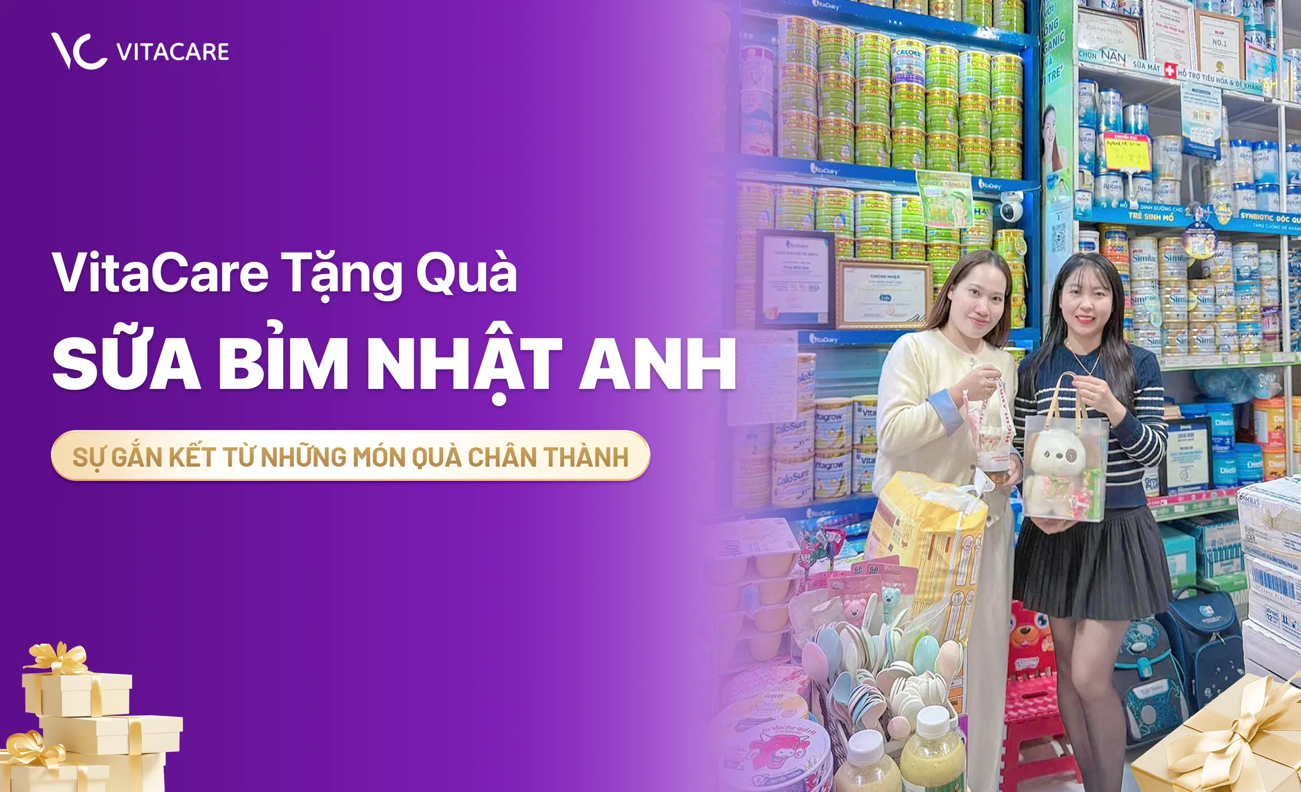 VITACARE tặng quà SỮA BỈM NHẬT ANH