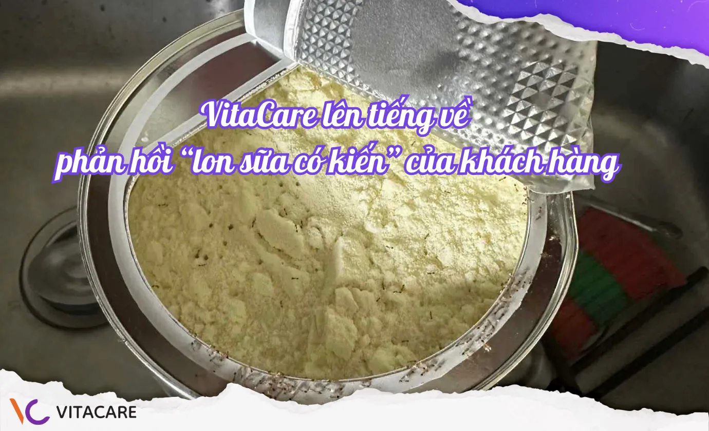 VitaCare lên tiếng về phản hồi “lon sữa có kiến” của khách hàng