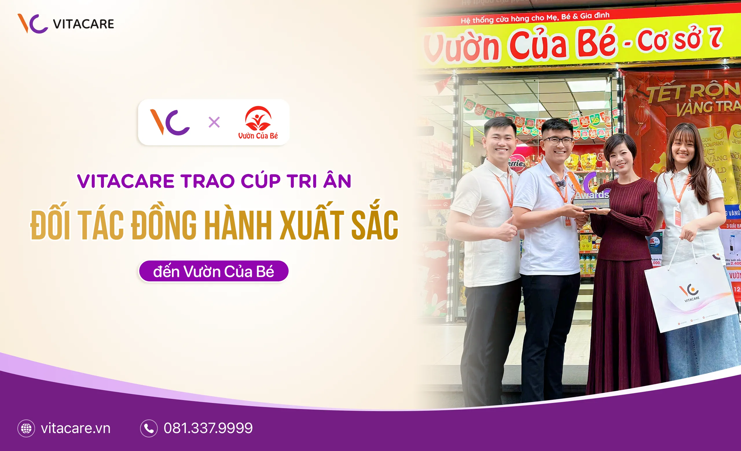 VitaCare tặng quà chị Hài - Vườn của bé