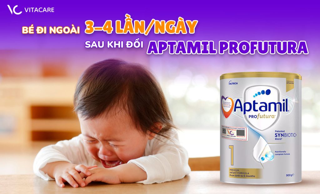 Con đổi sang sữa Aptamil Pro đi ngoài 3 - 4 lần/ngày có bị tiêu chảy không?
