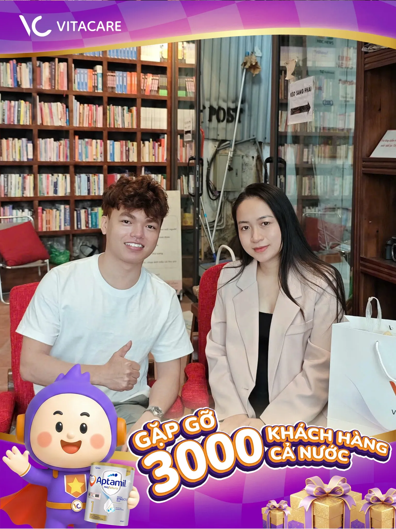 VitaCare gặp gỡ và tặng quà chị Quỳnh Nga