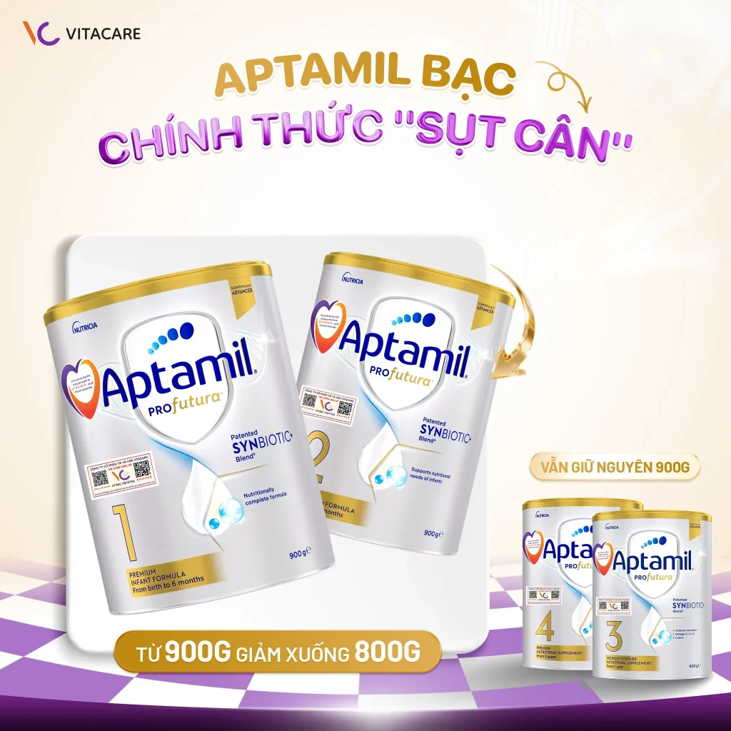 Thông tin thay đổi khối lượng sữa Aptamil Profutura Úc từ 01/03/2026
