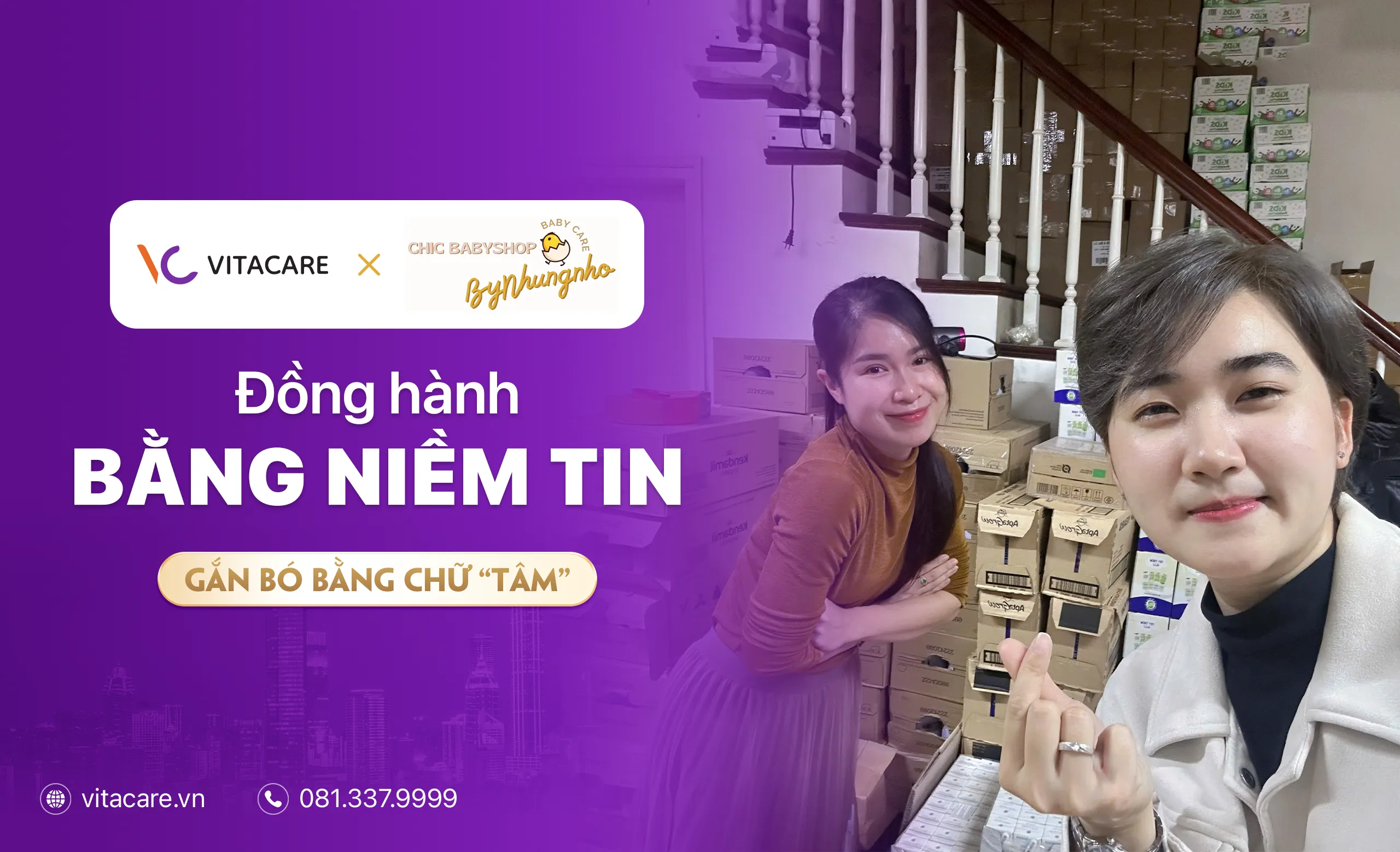 VitaCare tặng quà ChicBabyShop